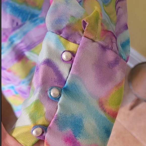 Vintage 1970s. Retro Maxi Dress. US14. - Picture 3 of 3